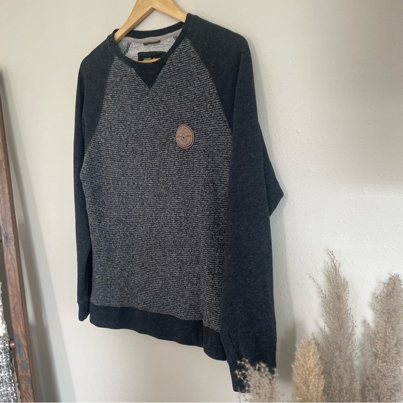 Hippy Tree Ballard Crew Sweatshirt in Grey/Black - Picture 2 of 11